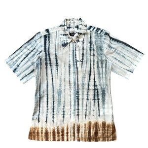 NWT COS x Tabata Shibori Japanese Tie Dye Relaxed Short Sleeve Shirt